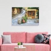 Townscape in Dordogne, France canvas print キャンバスプリント (インサイチュ (リビング))