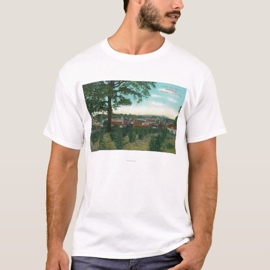 TownSebastopolの空中写真、カリフォルニア Tシャツ (正面)