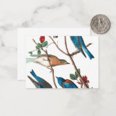 Townses Warbler by John James Audubon ノートカード (正面/裏面インサイチュ)