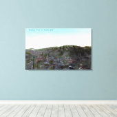 TownSonoraの空中表示(カリフォルニア州) キャンバスプリント (インサイチュ (ウッドフロア))