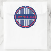 Townsville City Pride Emblem – Australian Identity ラウンドシール (バッグ)