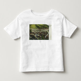 TownWallaceの北西空中写真、ID トドラーTシャツ