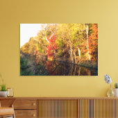 Towpath Autumn Glory (Ohio) Canvas Print キャンバスプリント (インサイチュ (リビング))