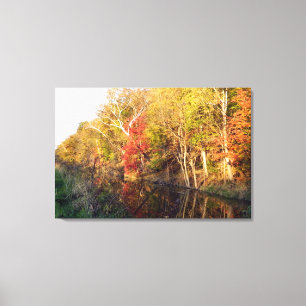 Towpath Autumn Glory (Ohio) Canvas Print キャンバスプリント