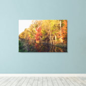 Towpath Autumn Glory (Ohio) Canvas Print キャンバスプリント (インサイチュ (ウッドフロア))