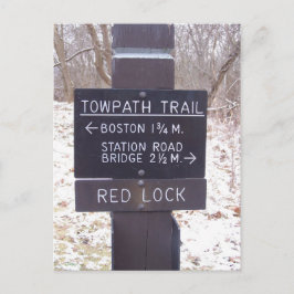 Towpath Trail Sign, Cuyahoga Valley国立公園 ポストカード
