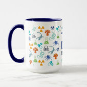 Tox Doc Mug, Blue Tone, 15 oz. マグカップ (左)
