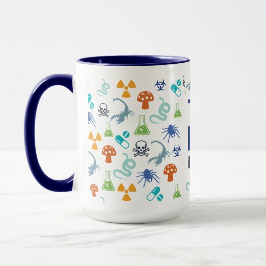 Tox Doc Mug, Blue Tone, 15 oz. マグカップ (左)