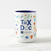 Tox Doc Mug, Blue Tone, 15 oz. マグカップ (中央)