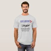 Toxic Airlines Geo-AirlinesケムトレイルTシャツ Tシャツ (正面フル)