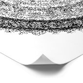 Toxic Beauty Fractal Rust Mandala Template ポスター (角)