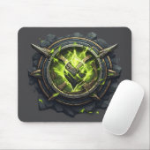 Toxic Rune Gamer Emblem マウスパッド (マウス)