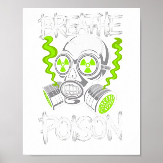 Toxic Skull Drifter Sticker  ポスター (正面)