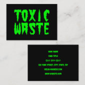 TOXIC WASTE 名刺 (正面/裏面)