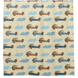 Toy Airplane Shower Curtain シャワーカーテン