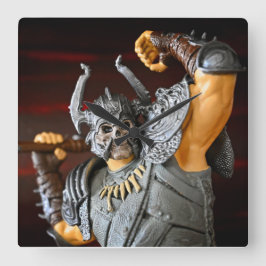 Toy Barbarianデザイン スクエア壁時計