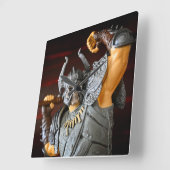 Toy Barbarianデザイン スクエア壁時計 (傾斜)