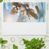 Toy dogs Waterskiing! キッチンタオル (折り畳み)