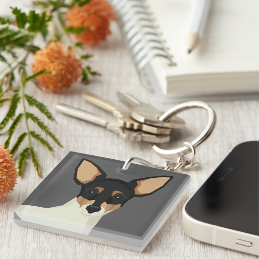 Toy Fox Terrier キーホルダー (正面右)