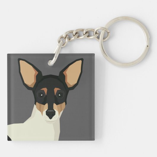 Toy Fox Terrier キーホルダー (裏面)