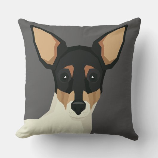 Toy Fox Terrier クッション (正面)