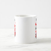 Toy Odle Heart Red Truck Happy Valentine Day Dog コーヒーマグカップ (中央)