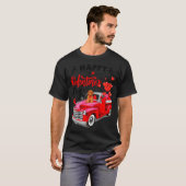 Toy Odle Heart Red Truck Happy Valentine Day Dog  Tシャツ (正面フル)