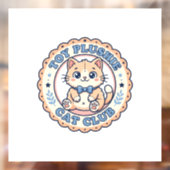 Toy Plushie Cat かわいい猫のTシャツデザイン - Toy Plus ウィンドウサイン (シート2)