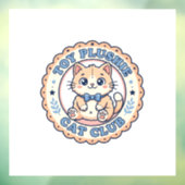 Toy Plushie Cat かわいい猫のTシャツデザイン - Toy Plus ウィンドウサイン (シート3)