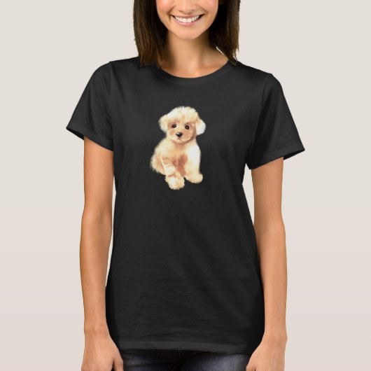 Toy poodle dog ,breed,mini poodle puppy tシャツ (正面)