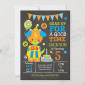 Toy Puppy Robot Boy Birthday Party Invitation 招待状 (正面)