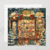 Toy Shop Window Christmas Greeting Card シーズンカード (正面/裏面)