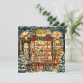 Toy Shop Window Christmas Greeting Card シーズンカード (スタンド正面)