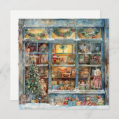 Toy Shop Window Christmas Greeting Card シーズンカード (正面/裏面)