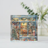 Toy Shop Window Christmas Greeting Card シーズンカード (スタンド正面)