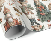 Toy Soldier Mice Christmas Pattern ラッピングペーパー (ロールコーナー)