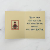 Toy Soldiers Nutcracker Nordic Christmas Minimal  カード (内部)