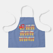 Toy Train Carrying Alphabet Blocks エプロン (正面)