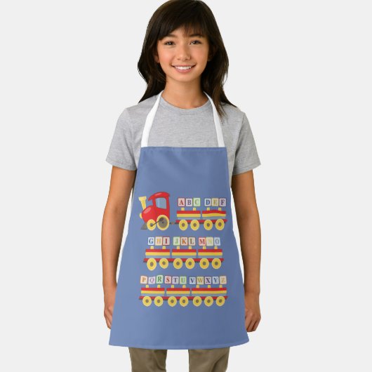 Toy Train Carrying Alphabet Blocks エプロン (インサイチュ)