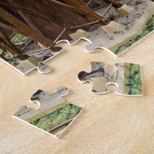 Toy Train Platform Water Tower ジグソーパズル (側面)