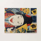 Toyohara Kunichika Portrait of an actor ジグソーパズル (横)