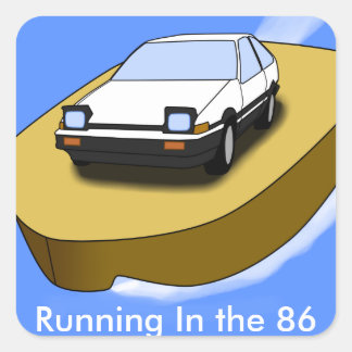 Toyota AE86 Trueno Sticker スクエアシール