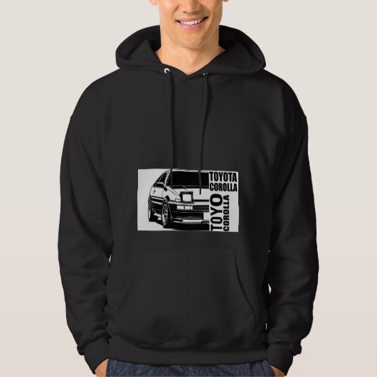 Toyota crolla in T-shirt パーカ (正面)