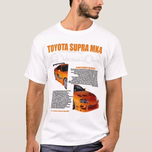 Toyota Supra MK4 Tシャツ – アイコニックJDMレジェンドfor C (正面)