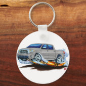 Toyota Tundra Crewmax Silver Truck キーホルダー (正面)