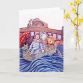 Toys At Sea Greetings Card カード (黄色い花)