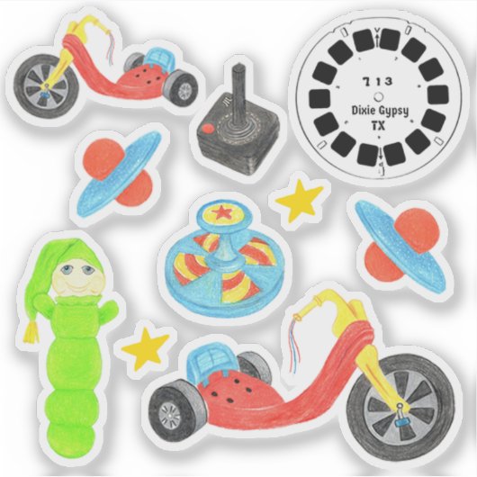 Toys of the 80's シール (正面)