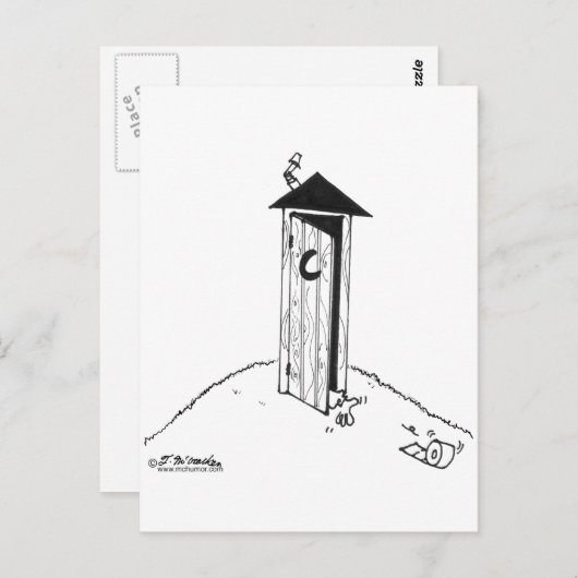 TPは離れ家からの遠くに転がります ポストカード (正面/裏面)