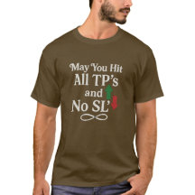 TPをすべてヒットしてSLを回避できますように トレーダーTシャツ