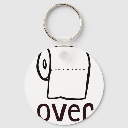 TPトイレ紙オーバー キーホルダー (正面)